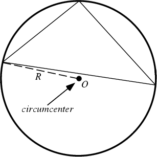 \begin{figure}\begin{center}\BoxedEPSF{Circumcenter.epsf}\end{center}\end{figure}