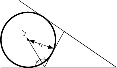 \begin{figure}\begin{center}\BoxedEPSF{Excircle.epsf}\end{center}\end{figure}