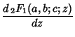 $\displaystyle {d\,{}_2F_1(a,b;c;z)\over dz}$