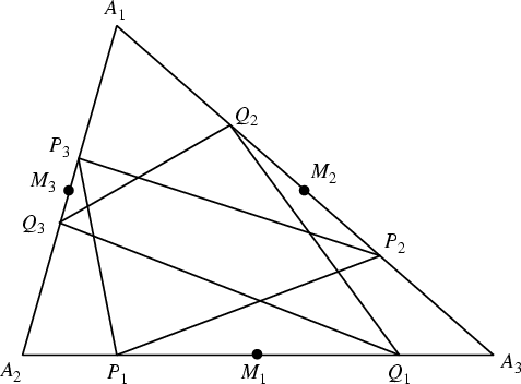 \begin{figure}\begin{center}\BoxedEPSF{TriangleMidpointEq.epsf}\end{center}\end{figure}