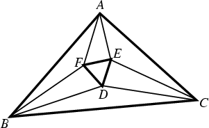 \begin{figure}\begin{center}\BoxedEPSF{MorleysTheorem.epsf}\end{center}\end{figure}