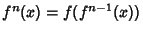 $f^n(x)=f(f^{n-1}(x))$