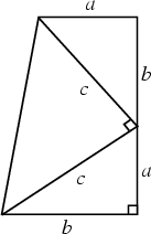 \begin{figure}\begin{center}\BoxedEPSF{pythagorean_theorem_trap.epsf}\end{center}\end{figure}