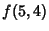 $\displaystyle f(5,4)$