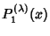$\displaystyle P_1^{(\lambda)}(x)$
