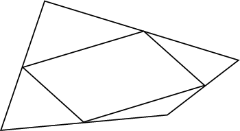 \begin{figure}\begin{center}\BoxedEPSF{Varignons_Parallelogram.epsf}\end{center}\end{figure}